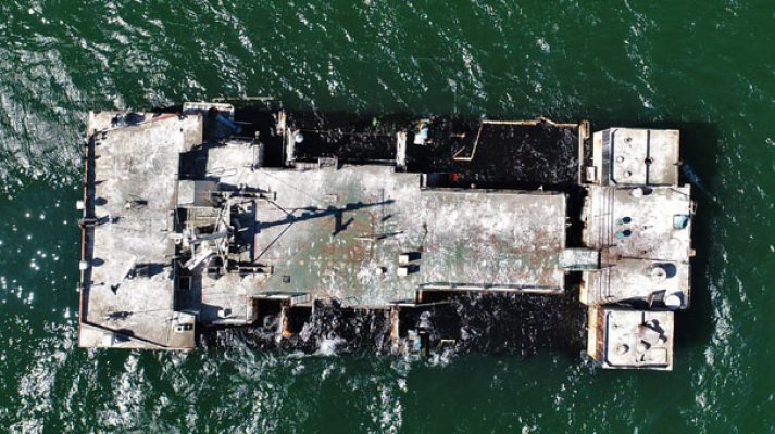 Karabatakların mesken tuttuğu hayalet gemiler havadan görüntülendi