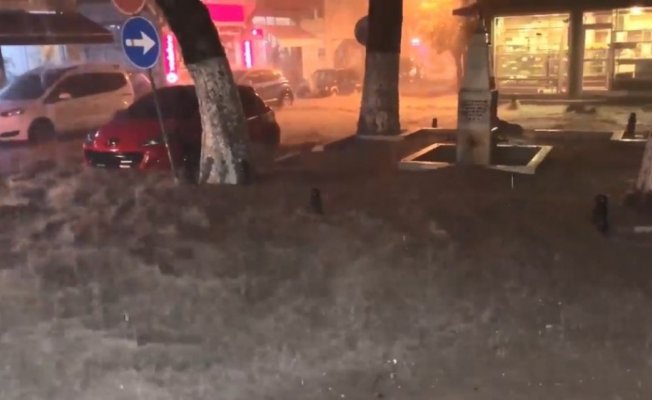 Tekirdağ’daki sel felaketi vatandaş kamerasında
