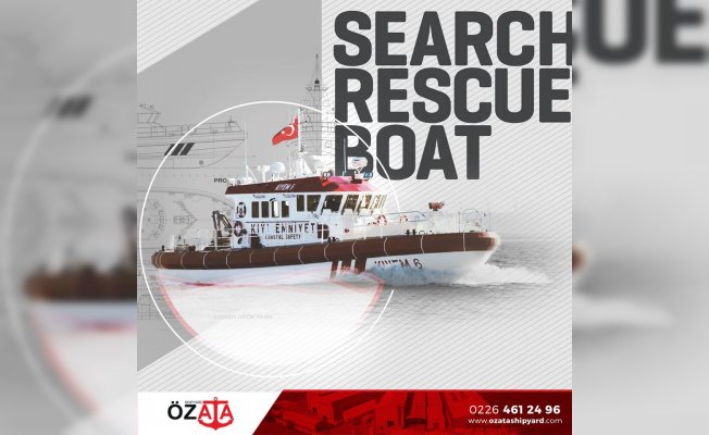 Özata Tersanesinde Kılavuz transfer ve hizmet botu denize indirildi