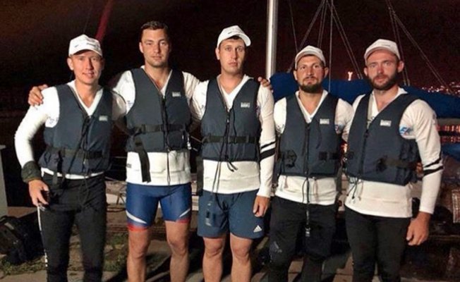 Trabzon’dan kürek çekmeye başlayan Rus kanocular rekor kırdı