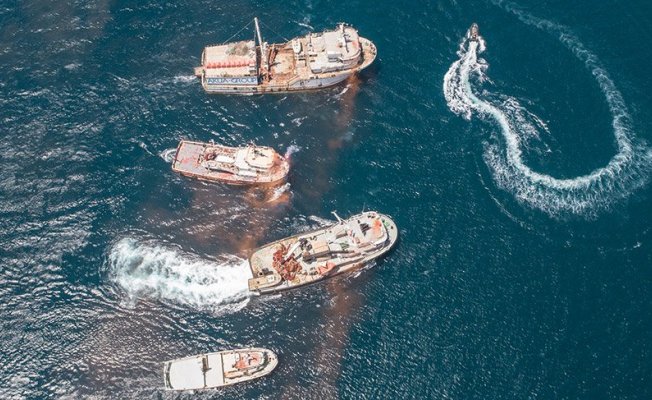 Türk gemileri, 9 yıllık esaretten sonra yurda döndü