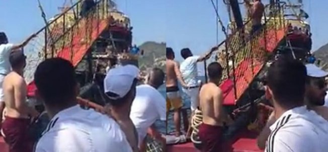 Tekneler bilerek çarpıştı, çok sayıda gözaltı var...