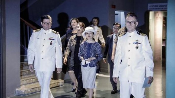 Japonya Prensesi "Seiki" gemisinin maketini Deniz Müzesi'ne hediye etti