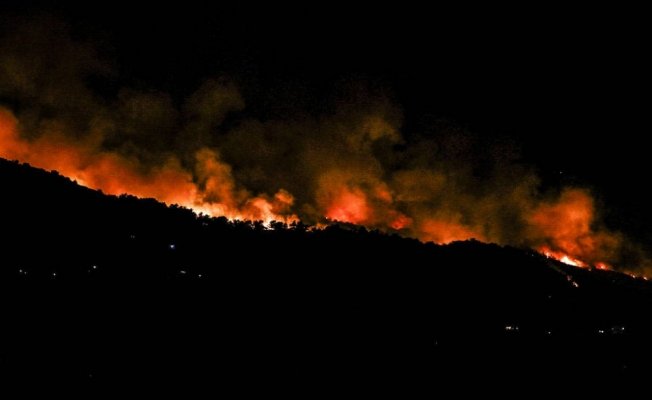 Sisam Adası’nda yangın