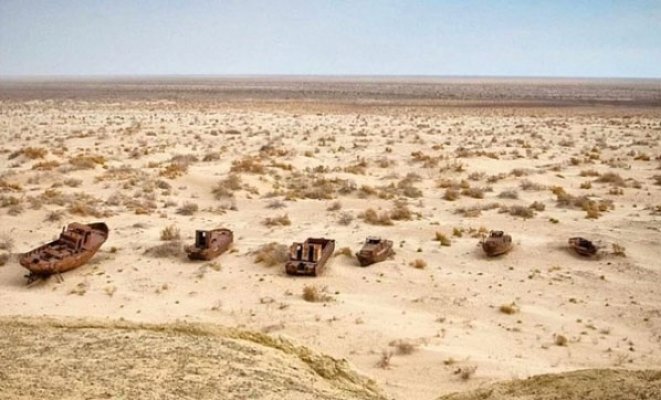 Aral gölü kot pantolon yüzünden çöle döndü