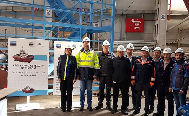 Sanmar, ‘Sırapınar VIII’ römorkörü ilk kaynak törenini gerçekleştirdi