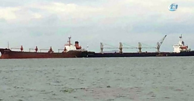 Yenikapı açıklarında TK Roterdam ve Bosphorus King isimli gemiler çarpıştı