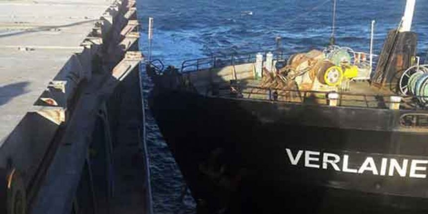 Limanda İki Gemi Çarpıştı