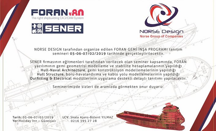 Norse Design, Foran Gemi İnşa Programı tanıtım semineri düzenliyor