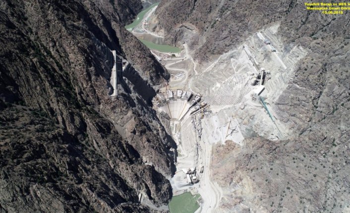 Yusufeli Barajı ve HES Projesi hızla yükseliyor