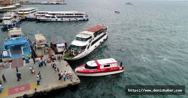 Deniz ambulansının zamanla yarışı havadan görüntülendi