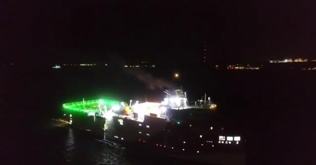 Oruç Reis Çanakkale Boğazı’ndan böyle geçti