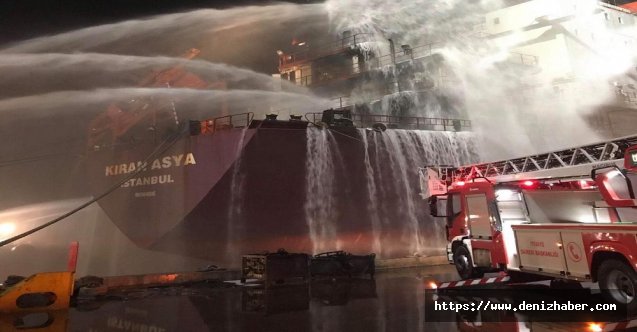 Kıran Asya Gemisi&#039;nde yangın
