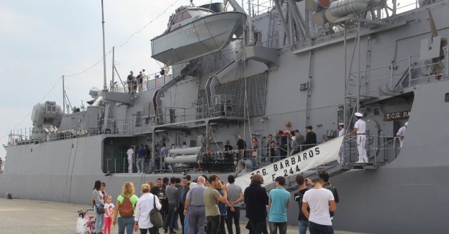 TCG Barbaros F 244 gemisi Sinop Limanı’nda