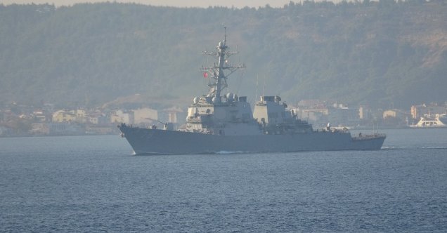 Amerikan savaş gemisi Çanakkale Boğazı’ndan geçti