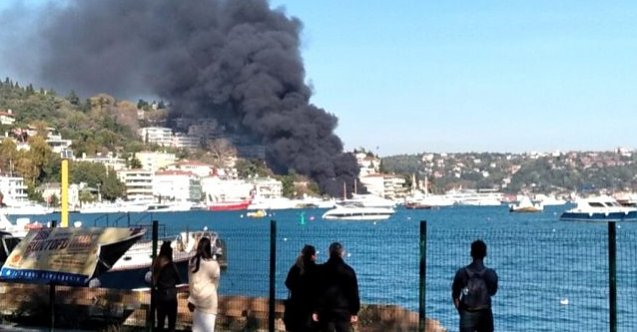 Bebek&#039;te lüks yatta korkutan yangın!