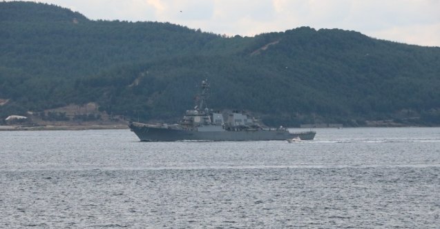 Amerikan savaş gemisi Çanakkale Boğazı’ndan geçti
