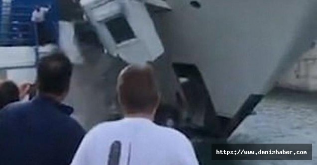 İşte o görüntüler! Ünlü milyarderin yatı limana çarptı