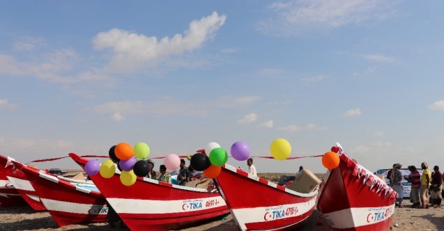 Yemenli balıkçılara TİKA’dan tekne