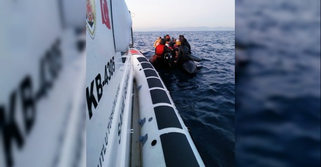 Ayvalık’ta 40 düzensiz göçmen yakalandı