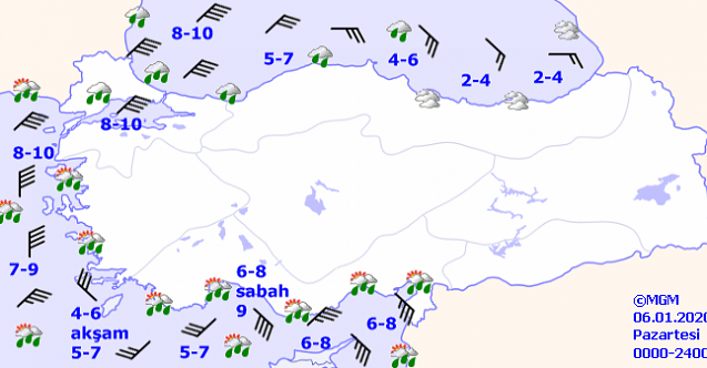Denizlerimizde hava durumu