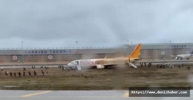 Sabiha Gökçen Havalimanı’nda uçak pistten çıktı