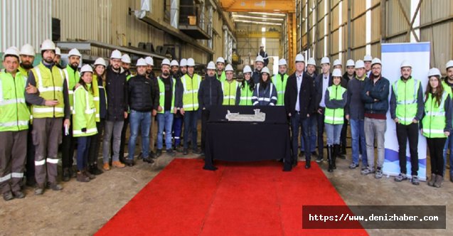 Sefine Tersanesi'nde 2020 yılının ilk sac kesim töreni gerçekleştirildi