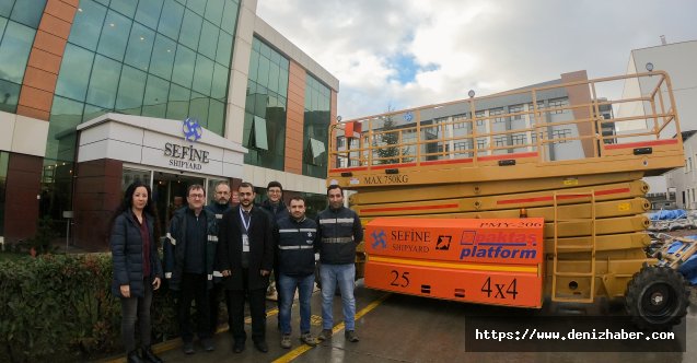 Tamamen yerli vinç platformu hizmete girdi