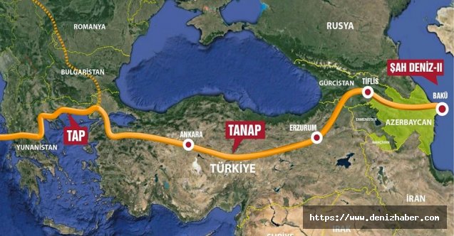 TANAP'tan taşınan doğalgaz 3,7 milyar metreküpe ulaştı