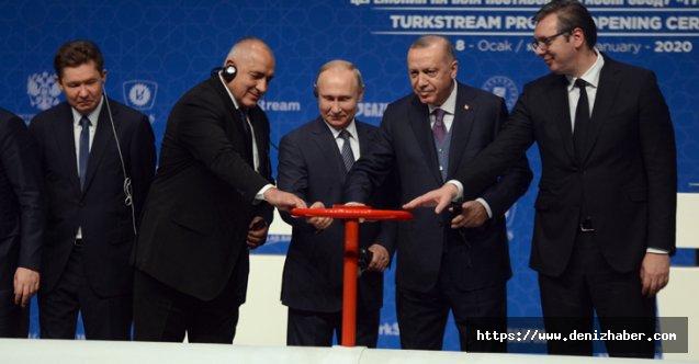 TürkAkım'da vanalar açıldı