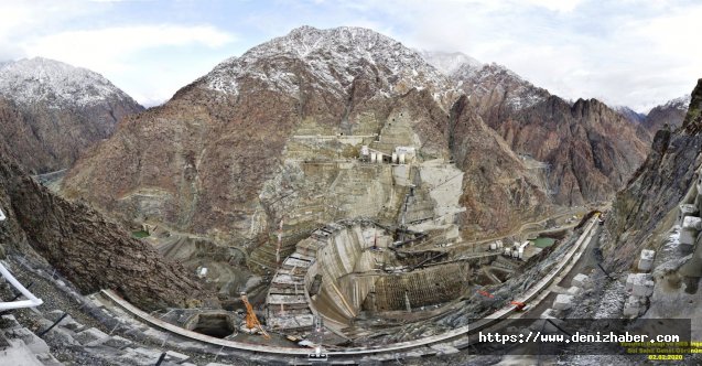 Dünyanın üçüncü en yüksek barajında çalışmalar devam ediyor