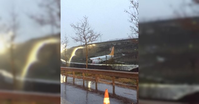 Sabiha Gökçen Havalimanı’nda uçak pistten çıktı