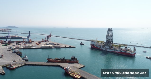  Fatih sondaj gemisi,  Haydarpaşa Limanı'na  yanaştı.