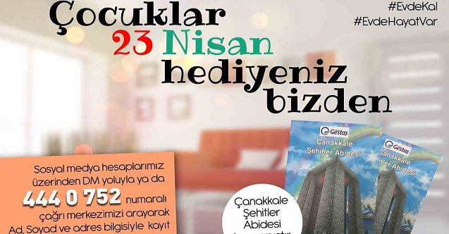 Gestaş’tan çocuklara 23 Nisan hediyesi