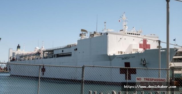 Hastane gemisi mürettebatı korona virüsüne yakalandı