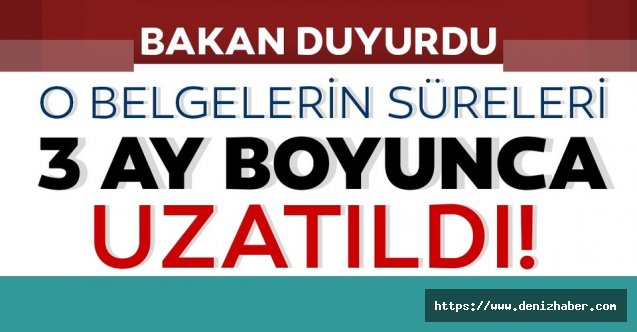 Ulaştırma Bakanlığı Duyurdu: 3 Ay Uzatıldı