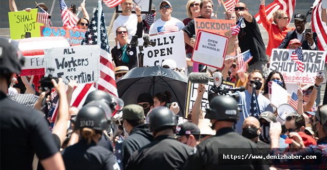 ABD’de binlerce kişiden ‘Evde Kal’ karşıtı protesto