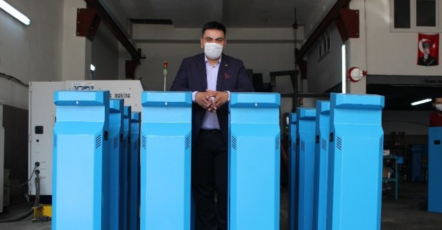 Dünya ülkeleri Kocaeli’de üretilen temassız dezenfektan makinesi için sıraya girdi