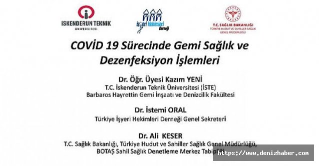 İSTE Denizcilik Söyleşilerinin üçüncüsü bugün yapılıyor