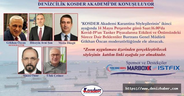 KOSDER karantina sohbetlerinde tanker piyasaları konuşulacak