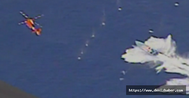 Helikopterden Açılan Ateşle Uyuşturucu Kaçakçısı Tekne Durduruldu! (Video)
