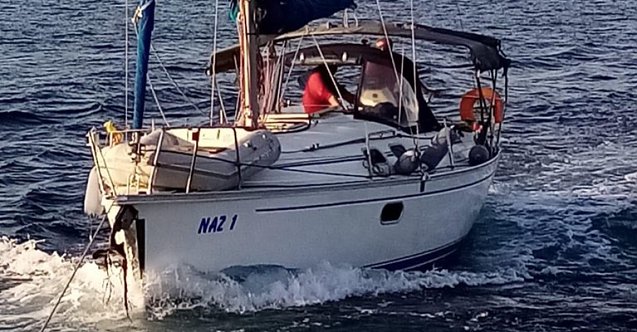 Sürüklenen Tekneyi KEGM Kurtardı