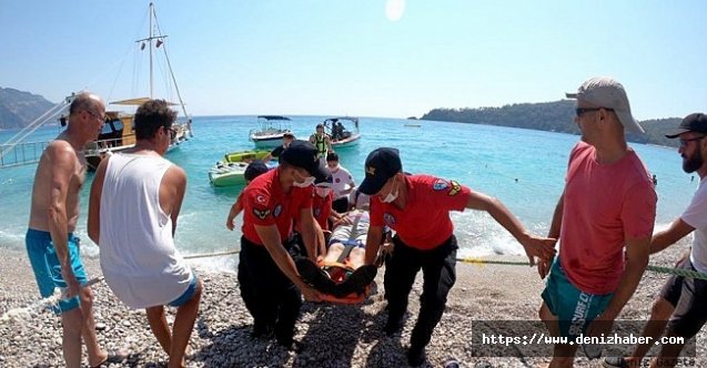 Denize düşen paraşüt pilotu ağır yaralandı!