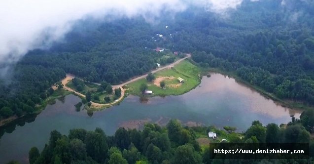 Doğa harikası Keremali Göl Yaylası havadan görüntülendi!