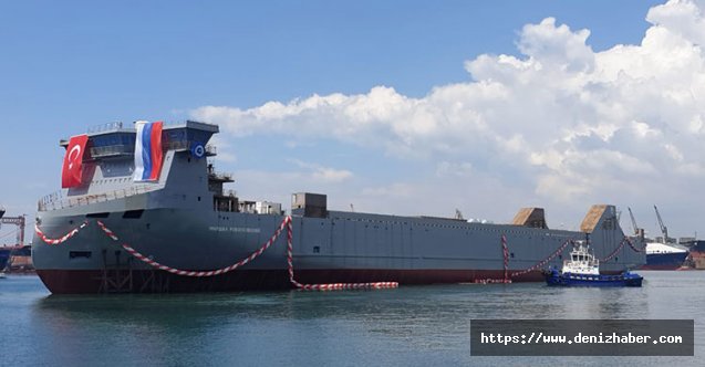 Kuzey Star'ın inşa ettiği LNG’li Ro-Ro gemisi suya indirildi!