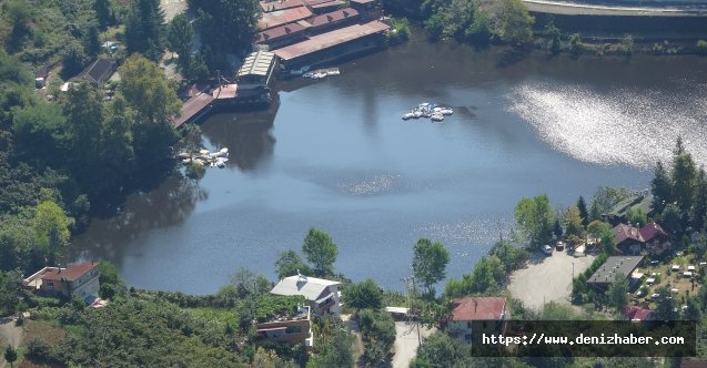 Trabzon'daki Sera Gölü'nün üstü siyah tabakayla kaplandı