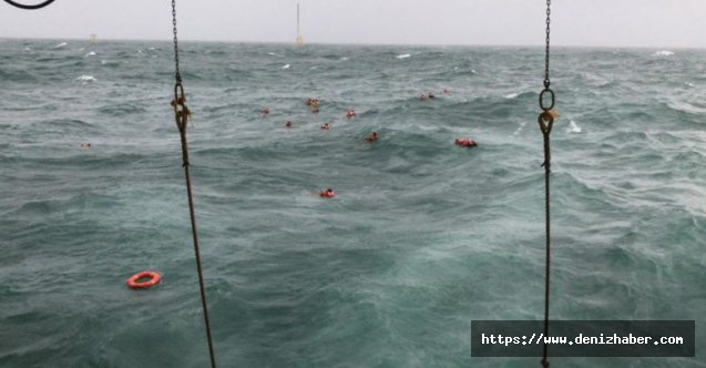 Petrol platformuna çarpan tedarik gemisi battı! (Video)