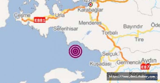 Seferihisar'da depremin etkisiyle marinanın iskelesi çöktü, deniz taştı