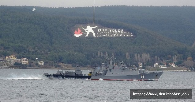 Bulgar savaş gemisi 'Smeli' Çanakkale Boğazı'ndan geçti!