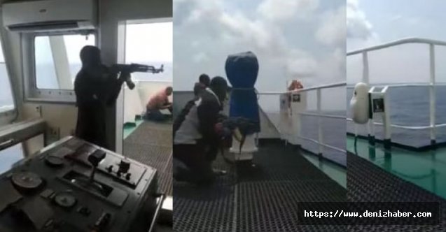 Gemiye saldıran korsanlara güvenlik ateş açtı! Saniye saniye görüntülendi!